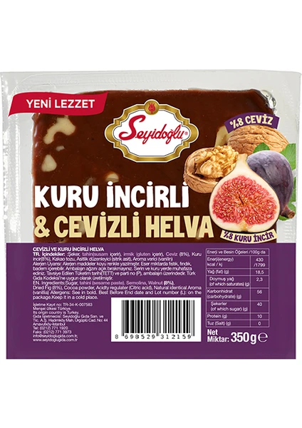 Kuru Incirli ve Cevizli Helva 350 gr