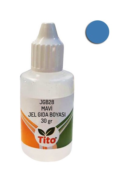 Mavi Gıda Renklendiricisi Jel Suda Çözünür 30 gr