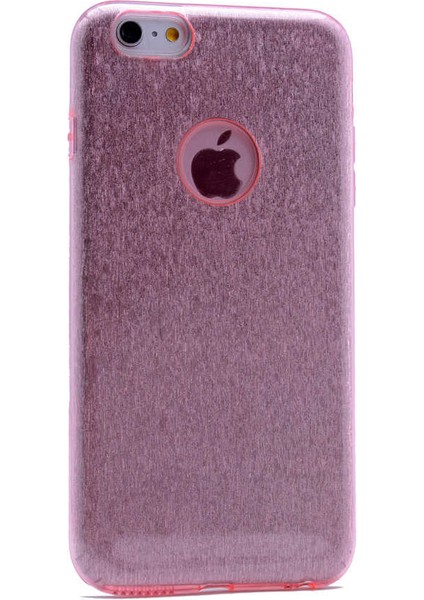 - Apple iPhone 8 - Kılıf Simli Koruyucu Shining Silikon - Rose Gold - T3474