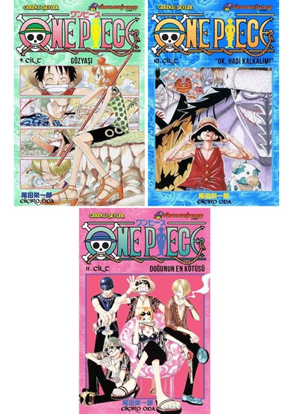 One Piece 9-11. Ciltler Manga Seti - Eiichiro Oda