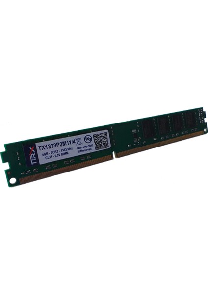 TX1333P3M11/4 4 GB Ddr3 1333 Mhz CL11 Intel - Amd Uyumlu Ram