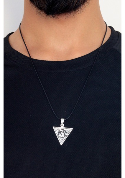 Allah C.c. Işlemeli 925 Ayar Erkek Gümüş Kolye fiyatları