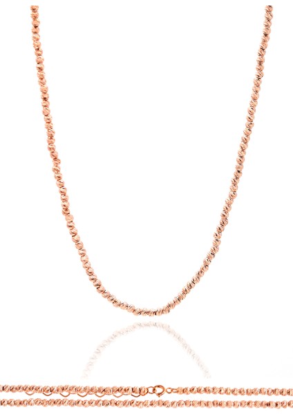 Dorika Model Rose Kaplama Gümüş Kolye fiyatları