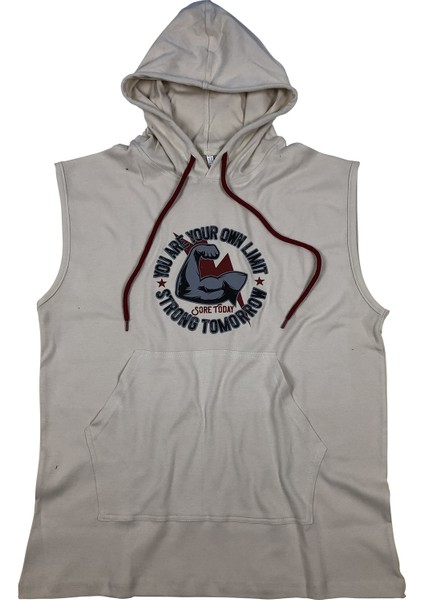 Kapşonlu Kolsuz Sweatshirt 4201