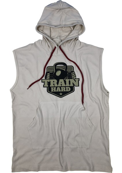 Kapşonlu Kolsuz Sweatshirt 4202