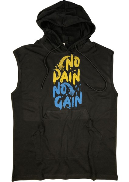 Kapşonlu Kolsuz Sweatshirt 4204