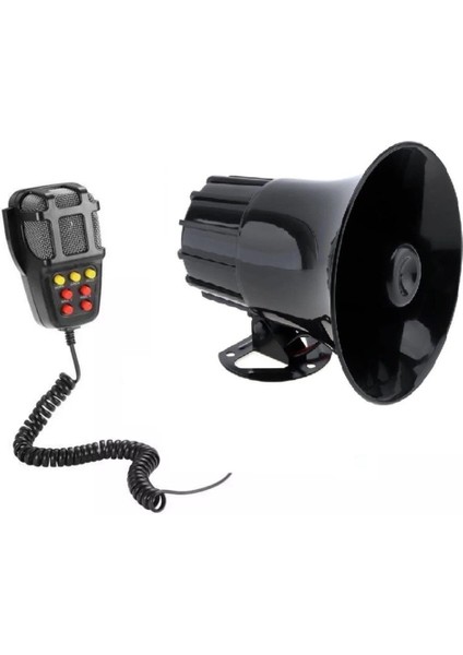 7 Sesli Mikrofonlu Siren 100 Decibel