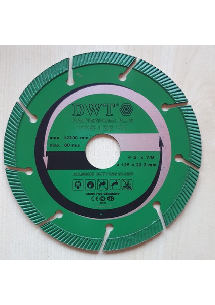 TDS-125PZ Elmas Kesici Disk