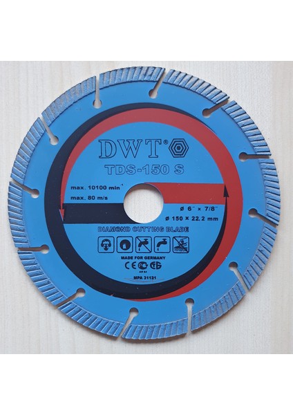 TDS-150S Elmas Sulu/Susuz Kesim Diski