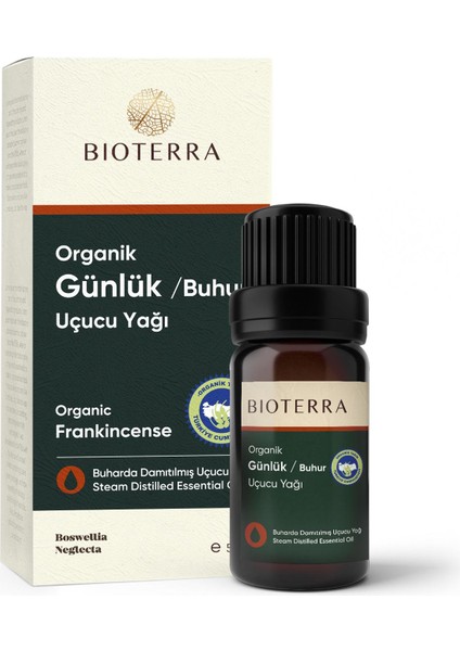 Organik Günlük Buhur Uçucu Yağı 5 ml