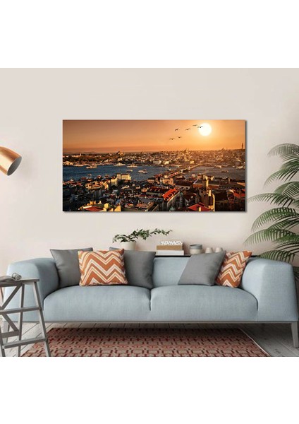 Bordosanat 80 x 40 cm Istanbul Dekoratif Duvar Kanvas Tablo