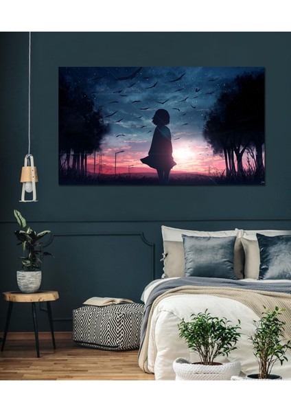 Bordosanat 105 x 60 cm Çocuk Dekoratif Duvar Kanvas Tablo