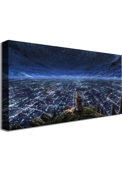 Bordosanat 160 x 80 cm Gece Dekoratif Duvar Kanvas Tablo fiyatları