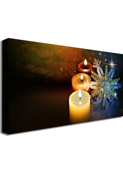 Bordosanat 80 x 40 cm Mumlar Dekoratif Duvar Kanvas Tablo fiyatları