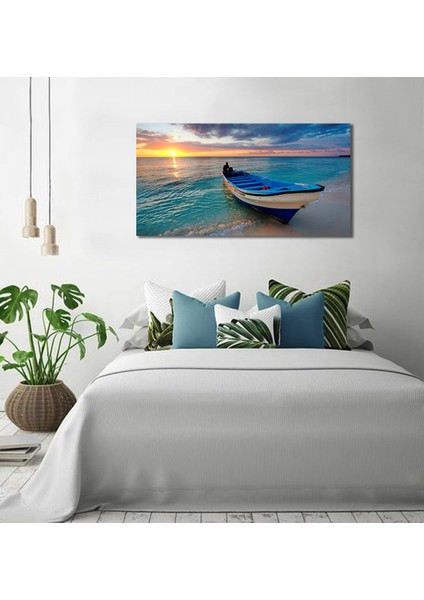 Bordosanat 100 x 50 cm Tekne Dekoratif Duvar Kanvas Tablo
