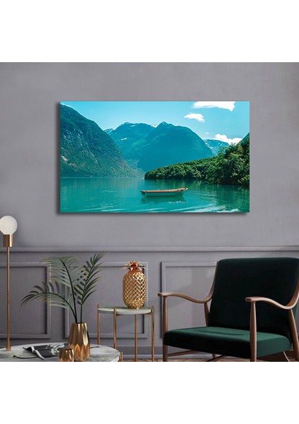 Bordosanat 140 x 70 cm Göl Dekoratif Duvar Kanvas Tablo