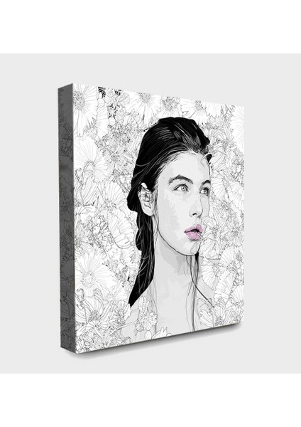 Bordosanat 70 x 70 cm Kadın Dekoratif Duvar Kanvas Tablo fiyatları
