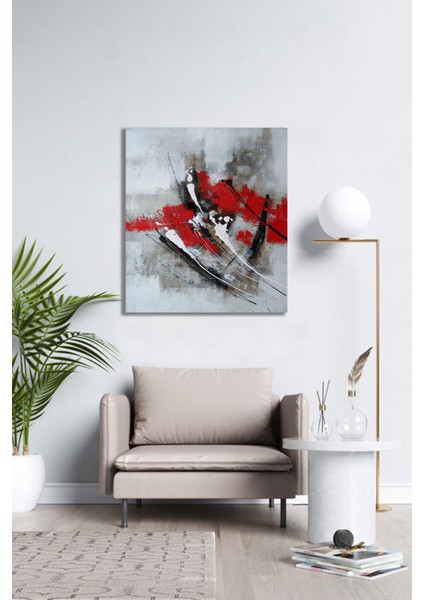 Bordosanat 70 x 85 cm Soyut Dekoratif Duvar Kanvas Tablo