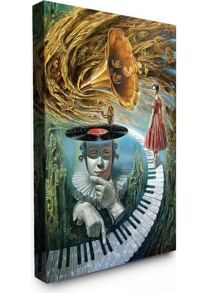 Bordosanat 60 x 75 cm Soyut Dekoratif Duvar Kanvas Tablo fiyatları