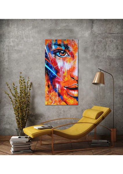 Bordosanat 50 x 100 cm Yağlıboya Kadın Dekoratif Duvar Kanvas Tablo
