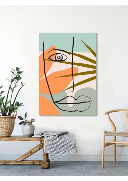 Bordosanat 80 x 115 cm Soyut Dekoratif Duvar Kanvas Tablo