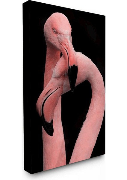 Bordosanat 60 x 110 cm Flamingo Dekoratif Duvar Kanvas Tablo