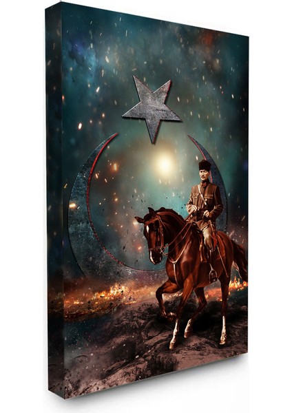 Bordosanat 50 x 80 cm Atatürk Dekoratif Duvar Kanvas Tablo fiyatları