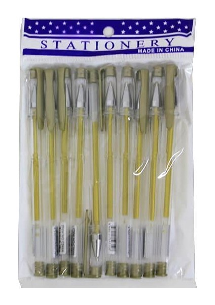 Tükenmez Kalem Gümüş Mürekepli 10'lu Deste 10'le Paket modelleri