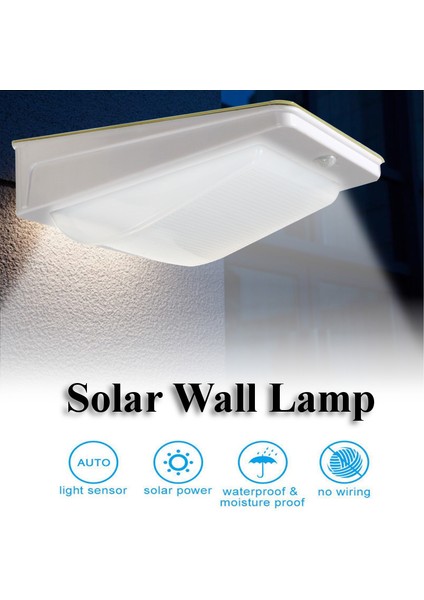 3W 42 LED Solar Duvar Lambası IP65 LED Bahçe Lambası (Yurt Dışından)