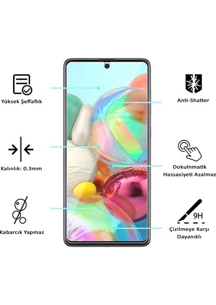 Samsung Galaxy M11 Uyumlu Ekran Koruyucu Yeni Nesil Hd Kalite Kırılmaz Cam