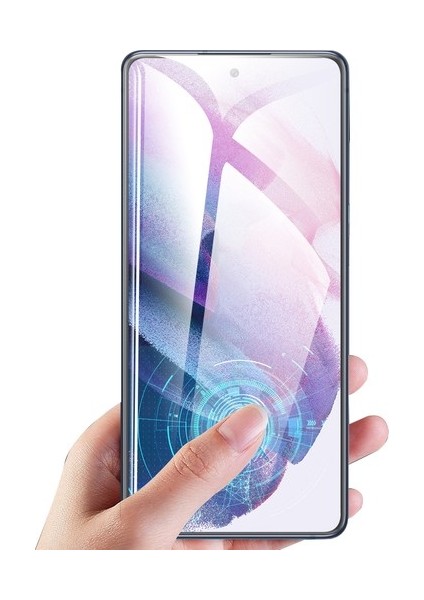 Samsung Galaxy S21 Plus Uyumlu Ekran Koruyucu Fhd-9h Kavisli Tam Kaplayan