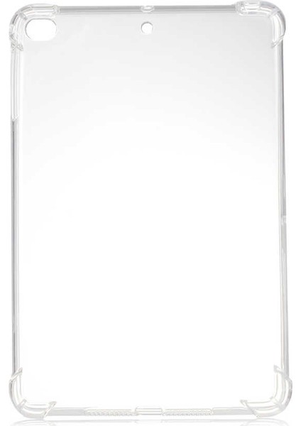 Apple iPad Mini 5 Kılıf Uyumlu Kılıf Anti Şok Şeffaf Beyaz Shock Proof Esnek modelleri