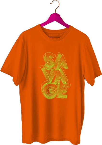 Savage Sporcu T-Shirt Bisiklet Yaka