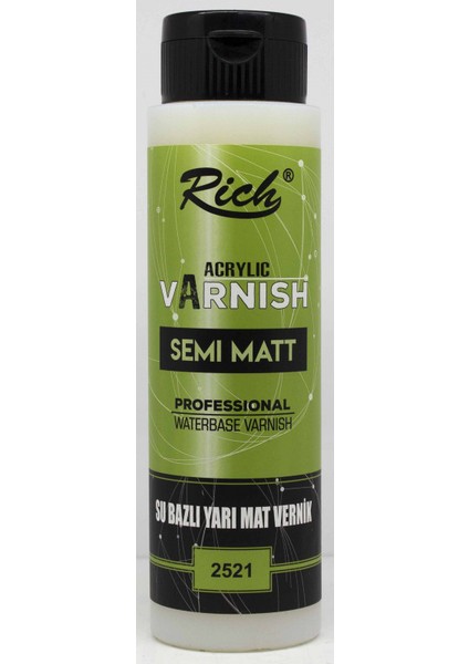 Yarı Mat Vernik Su Bazlı 500 cc
