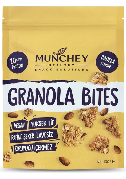 Büyük Boy Bademli Granola Bites 100 gr