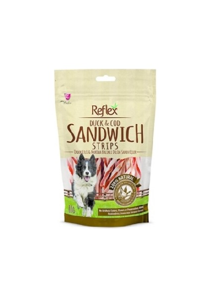 Reflex Duck Sandwich Strips Ördek Çubuk Doğal Köpek Ödülü 80 gr