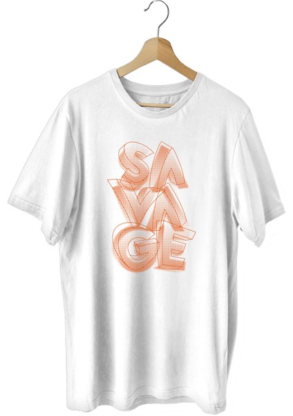 Savage Sporcu T-Shirt Bisiklet Yaka