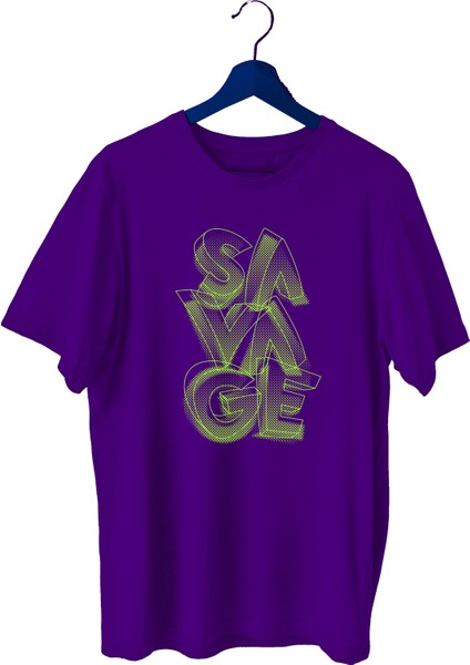 Savage Sporcu T-Shirt Bisiklet Yaka