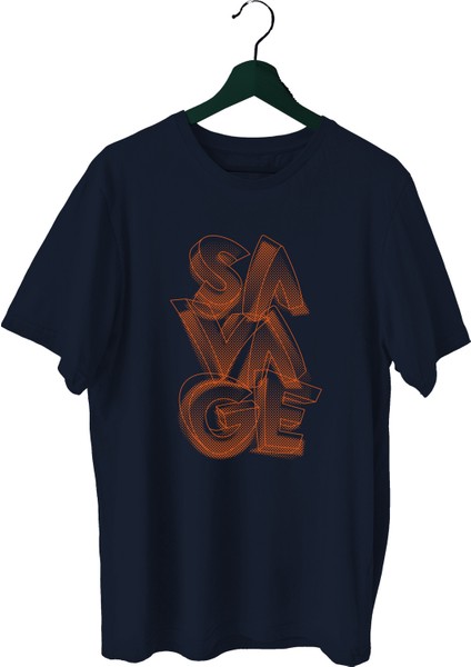 Savage Sporcu T-Shirt Bisiklet Yaka