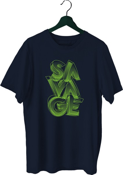 Savage Sporcu T-Shirt Bisiklet Yaka