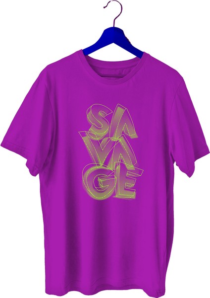 Savage Sporcu T-Shirt Bisiklet Yaka