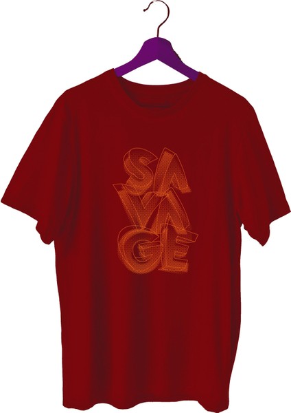 Savage Sporcu T-Shirt Bisiklet Yaka