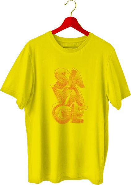 Savage Sporcu T-Shirt Bisiklet Yaka