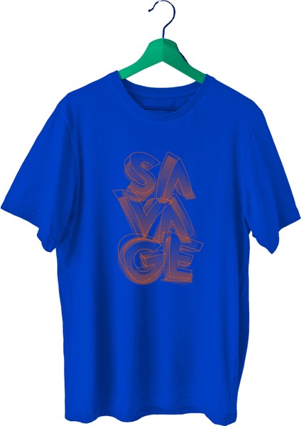 Savage Sporcu T-Shirt Bisiklet Yaka