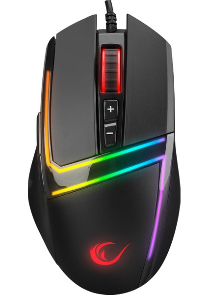 SMX-R76 Bolt USB Siyah Rgb Ledli 10000 Dpi Gaming Oyuncu Mouse