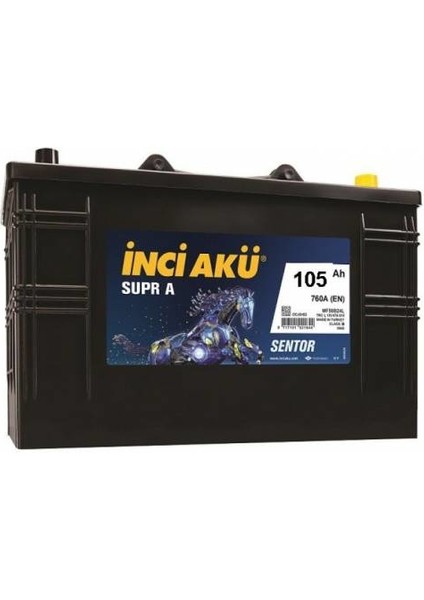 Inci Supr A Sentor Akü 12 V 105 Ah