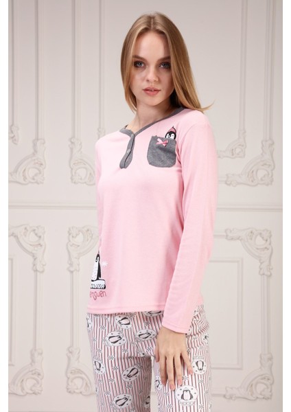 Penguen Baskılı Pijama Takım modelleri