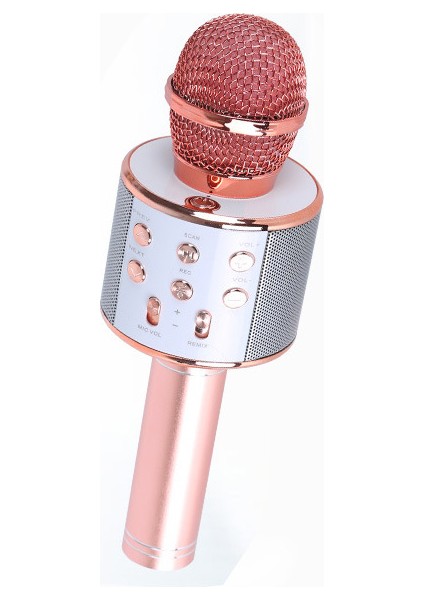 Mikrofon Entegre Sesli Cep Telefonu Şarkı Söyleyen Kablosuz Bluetooth USB Mikrofon(Yurt Dışından)