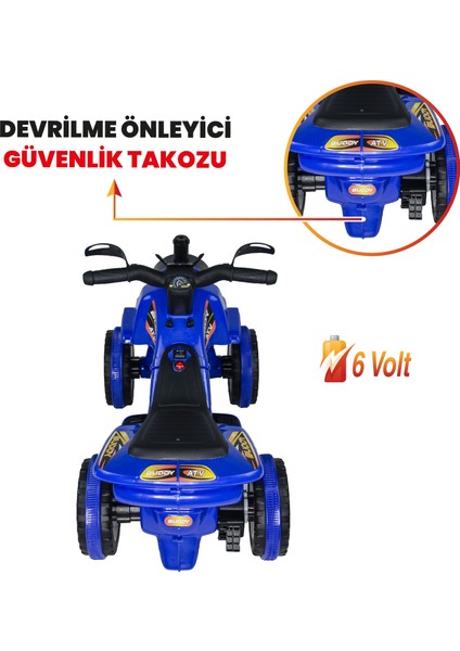 Buddy Akülü Atv 6V-MAVI