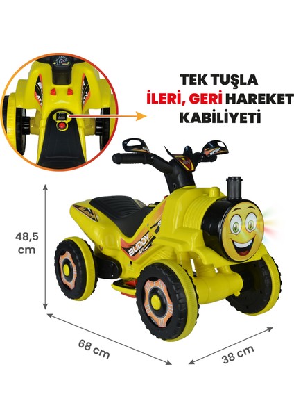 Buddy Akülü Atv 6V-SARI